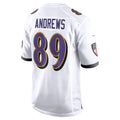 B.Ravens #89 Mark Andrews Player White Alternate Home Game Odoa Stitched Jerseys