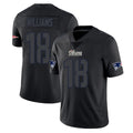 NE.Patriots #18 Kyle Williams Player Black Impact LImited Home Game Odoa Stitched Jerseys
