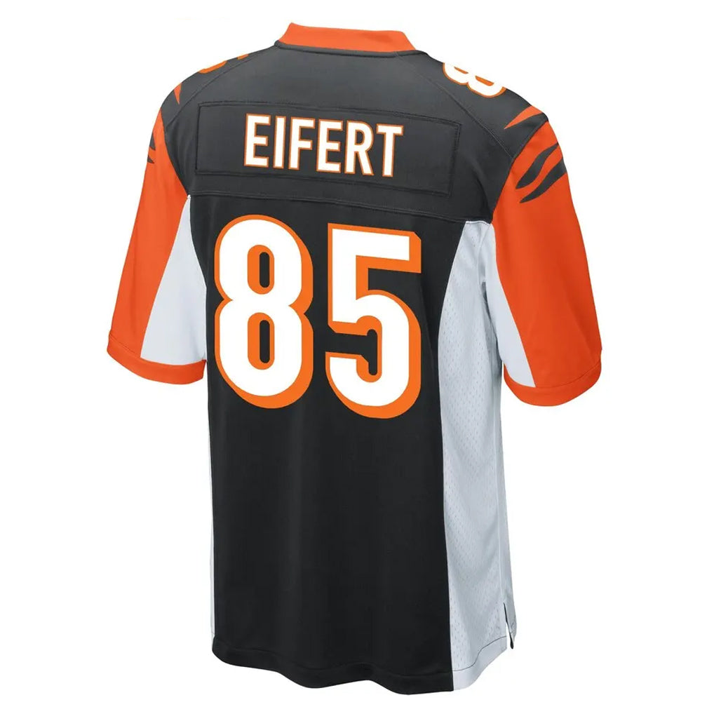 C.Bengals #85 Chad Johnson Player Black Alternate Home Game Odoa Stitched Jerseys