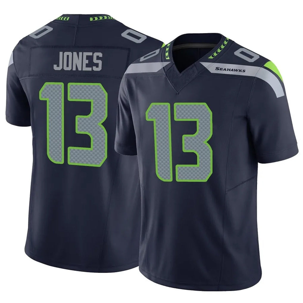S.Seahawks #13 Ernest Jones IV Player Navy Limited Vapor F.U.S.E. Home Game Odoa Stitched Jerseys