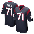 H.Texans #71 Braden Smith Player Navy Home Game Odoa Stitched Jerseys