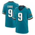 J.Jaguars #9 Logan Cooke Player Teal Prowler Throwback Limited Home Game Odoa Stitched Jerseys