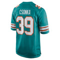 Odoa M.Dolphins #39 Larry Csonka Aqua Retired Player Jersey