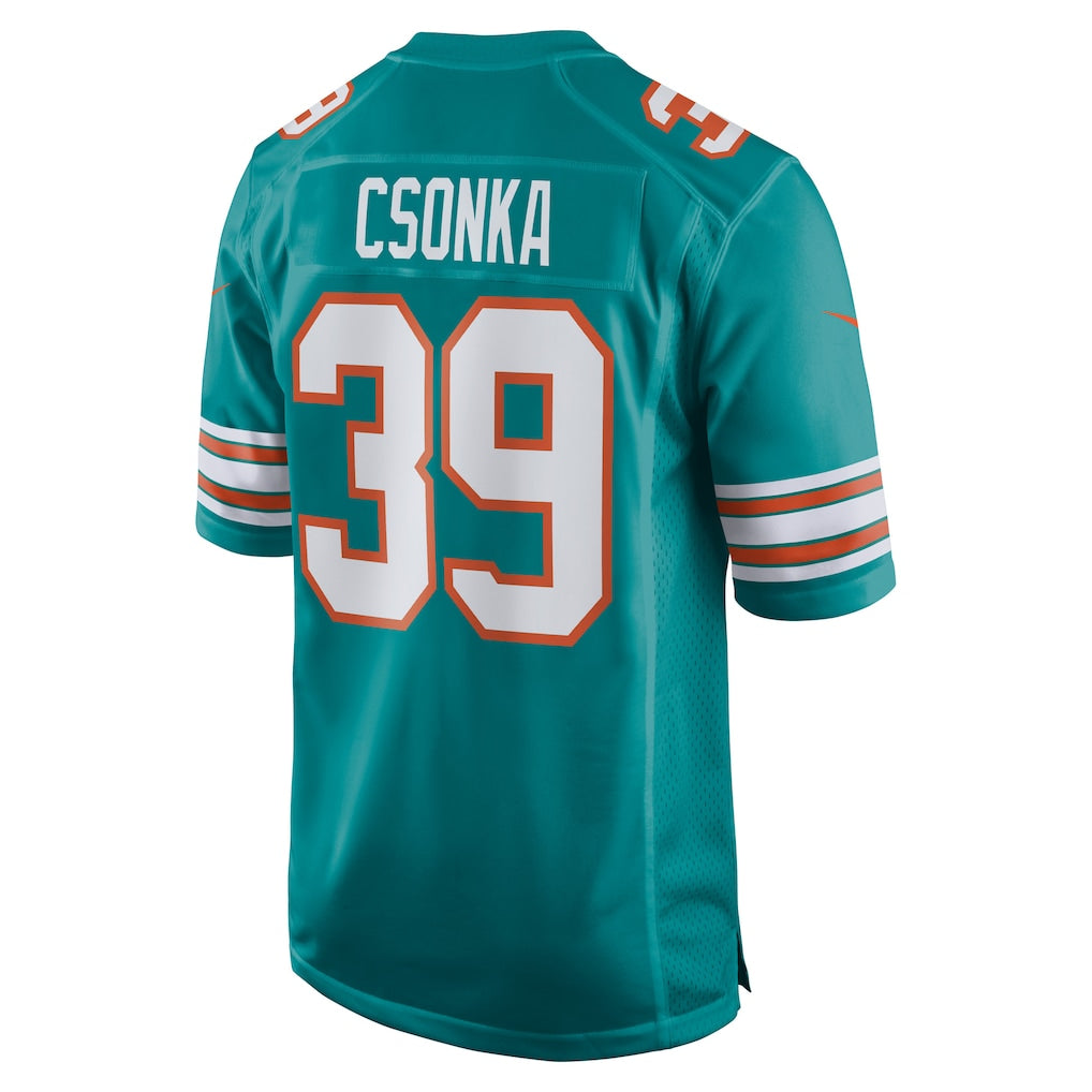 Odoa M.Dolphins #39 Larry Csonka Aqua Retired Player Jersey