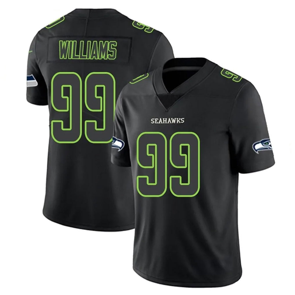 S.Seahawks #99 Leonard Williams Player Black Impact Limited Home Game Odoa Stitched Jerseys