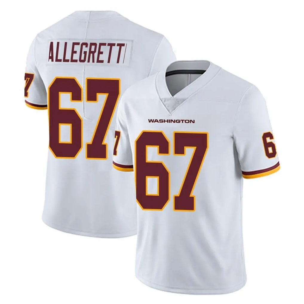 W.Commanders #67 Nick Allegretti Player White Limited Vapor Untouchable Home Game Odoa Stitched Jerseys