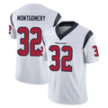 H.Texans #32 David Montgomery Player White Limited Vapor Untouchable Home Game Odoa Stitched Jerseys