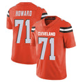 C.Browns #71 Tytus Howard Player Orange Alternate Vapor Untouchable Limited Home Game Odoa Stitched Jerseys