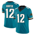J.Jaguars #12 Travis Hunter Player Teal Prowler Throwback Vapor F.U.S.E. Limited Home Game Odoa Stitched Jerseys