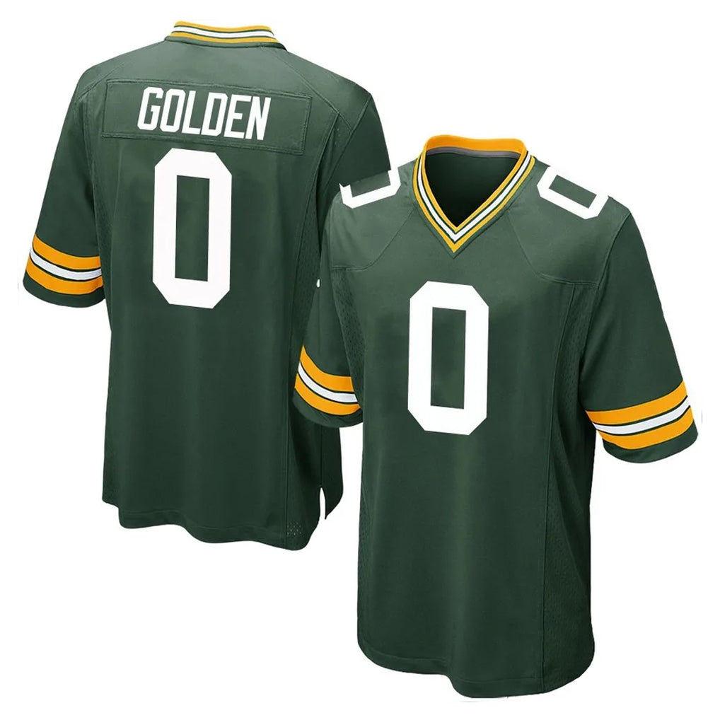 GB.Packers #0 Matthew Golden Player Green Home Game Odoa Stitched Jerseys
