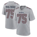 NE.Patriots #75 Alijah Vera-Tucker Player Gray Fashion Limited Home Game Odoa Stitched Jerseys