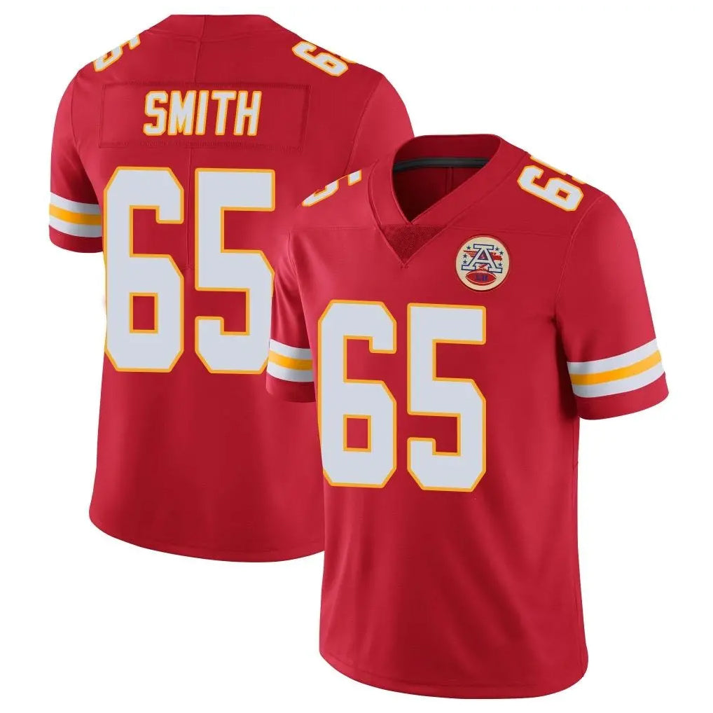 KC.Chiefs #65 Trey Smithy Player Red Limited Vapor Untouchable Home Game Odoa Stitched Jerseys