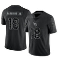 A.Cardinals #18 Marvin Harrison Jr. Player Black RFLCTV Limited Odoa Stitched Jerseys