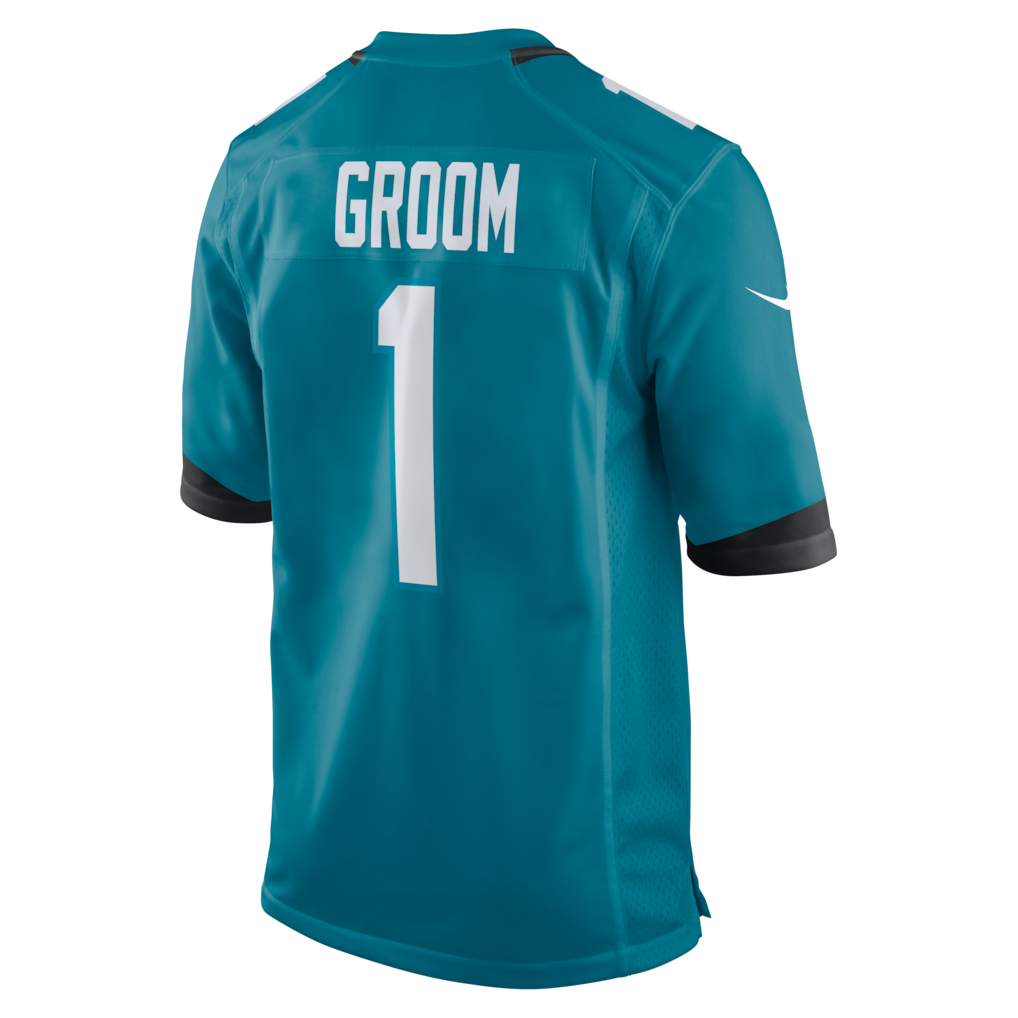 Odoa J.Jaguars #1 Groom Teal Game Jersey