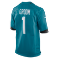 Odoa J.Jaguars #1 Groom Teal Game Jersey