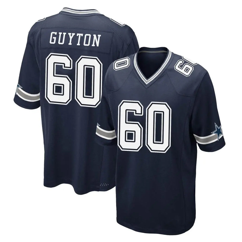 D.Cowboys #60 Tyler Guyton Player Navy Home Game Odoa Stitched Jerseys