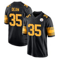 P.Steelers #35 Jamel Dean Player Black Color Rush Home Game Odoa Stitched Jerseys