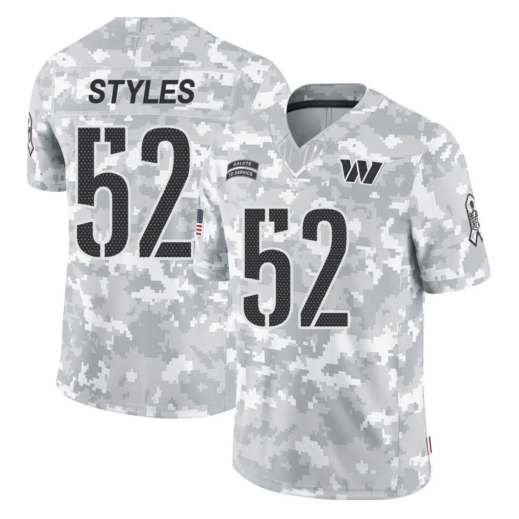 W.Commanders #52 Sonny Styles Player Arctic Camo Limited Salute To Service Home Game Odoa Stitched Jerseys