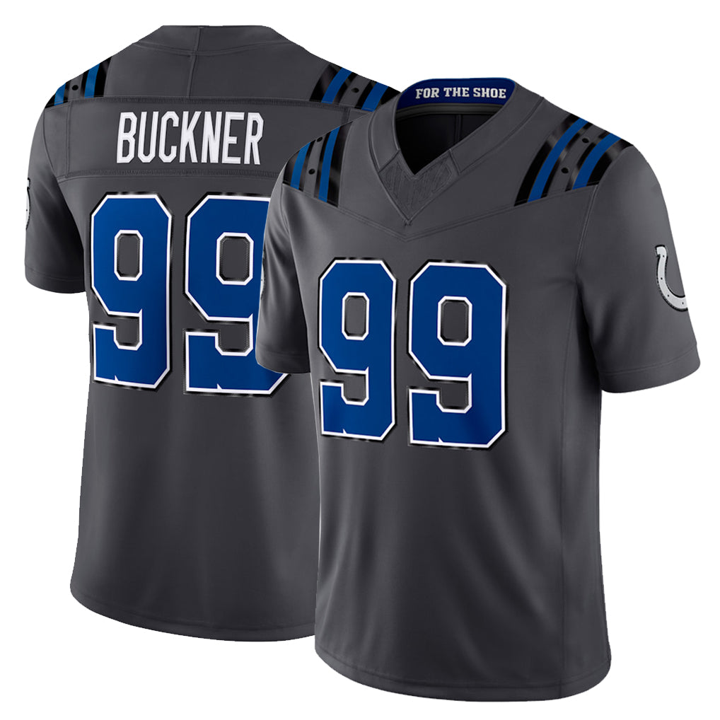 IN.Colts #99 DeForest Buckner Player Anthracite Limited 2026 Rivalries Collection Home Game Odoa Stitched Jerseys