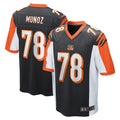C.Bengals #78 Anthony Munoz Player Black Alternate Home Game Odoa Stitched Jerseys
