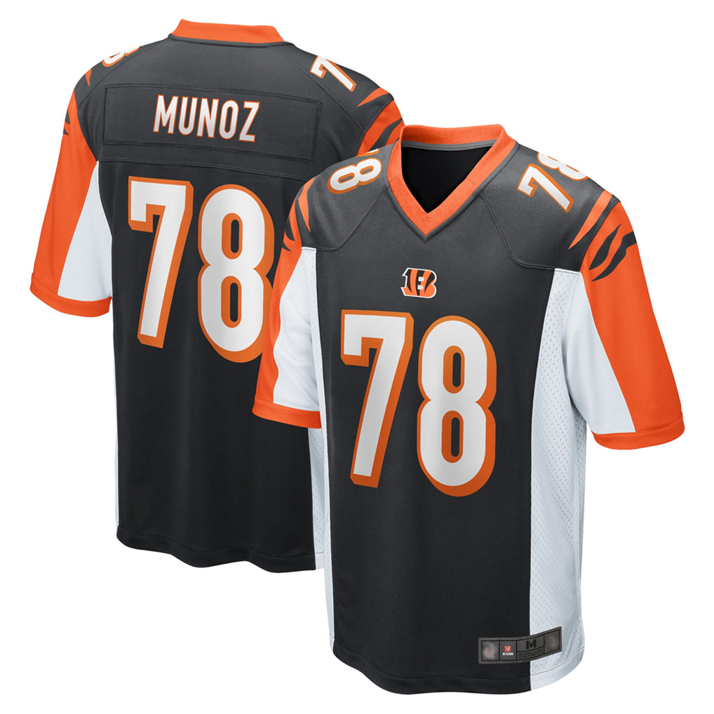 C.Bengals #78 Anthony Munoz Player Black Alternate Home Game Odoa Stitched Jerseys