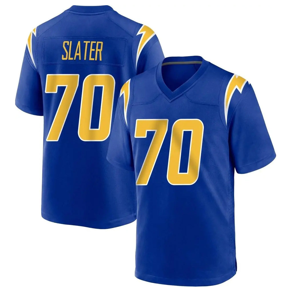 LA.Chargers #70 Rashawn Slater Player Royal Home Game Odoa Stitched Jerseys