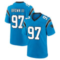 C.Panthers #97 Bobby Brown III Player Blue Home Game Odoa Stitched Jerseys