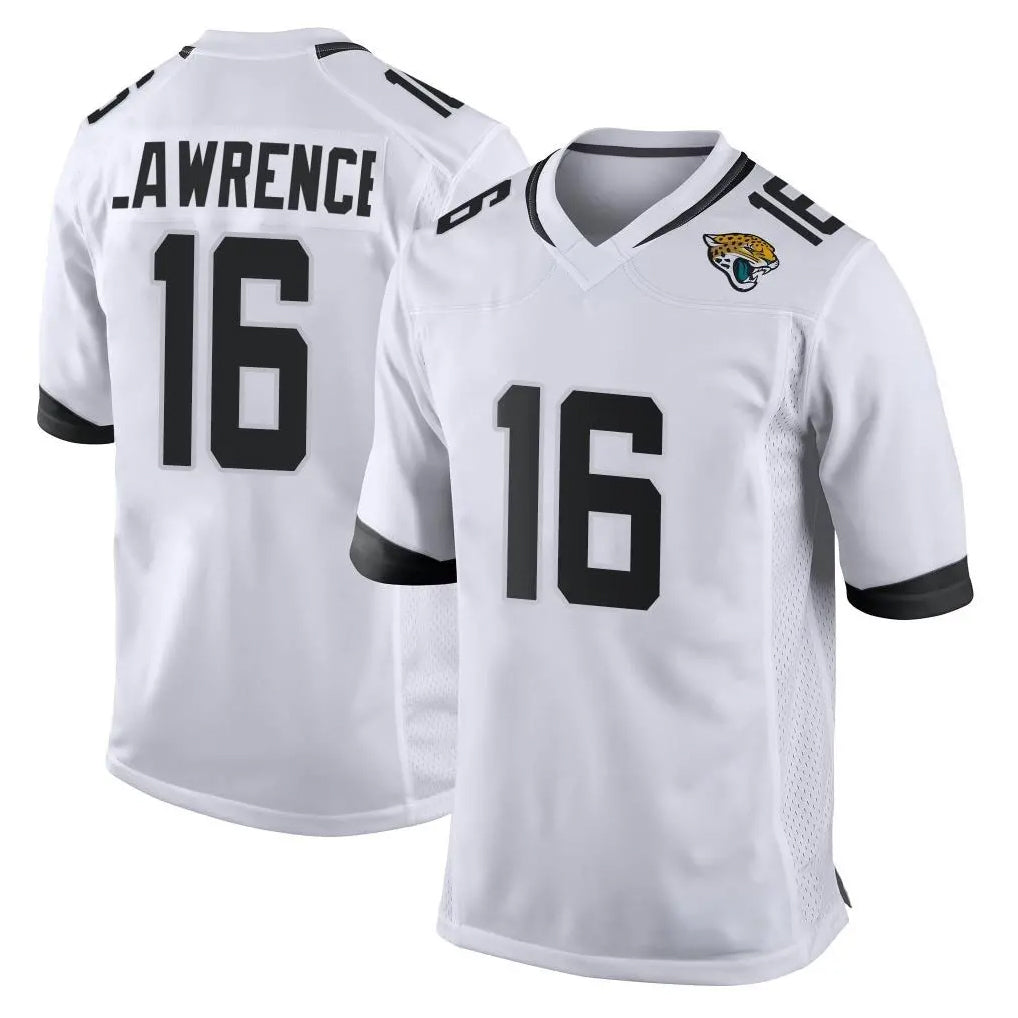 J.Jaguars #16 Trevor Lawrence Player White Home Game Odoa Stitched Jerseys