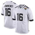 J.Jaguars #16 Trevor Lawrence Player White Home Game Odoa Stitched Jerseys