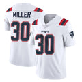 NE.Patriots #30 Jam Miller Player White Vapor Untouchable Home Game Odoa Stitched Jerseys