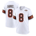 C.Browns #8 Dillon Gabriel Player White Alternate Home Game Odoa Stitched Jerseys