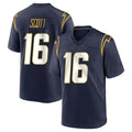 LA.Chargers #16 J.K. Scott Player Navy Home Game Odoa Stitched Jerseys