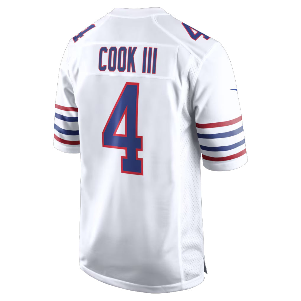 B.Bills #4 James Cook III Player White Alternate Game Odoa Stitched Jerseys