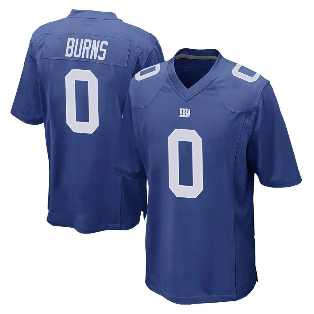 NY.Giants #0 Brian Burns Player Royal Home Game Odoa Stitched Jerseys