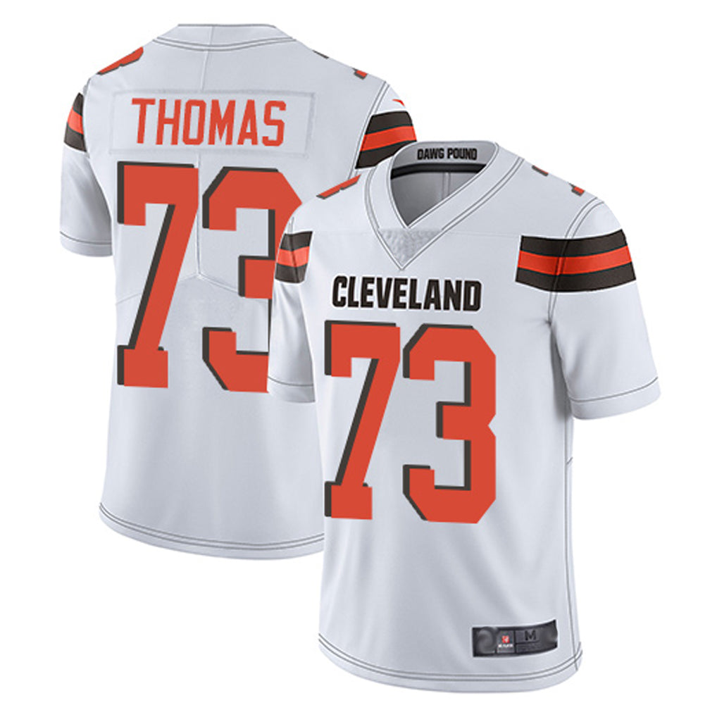 C.Browns #73 Joe Thomas Player White Vapor Limited Home Game Odoa Stitched Jerseys