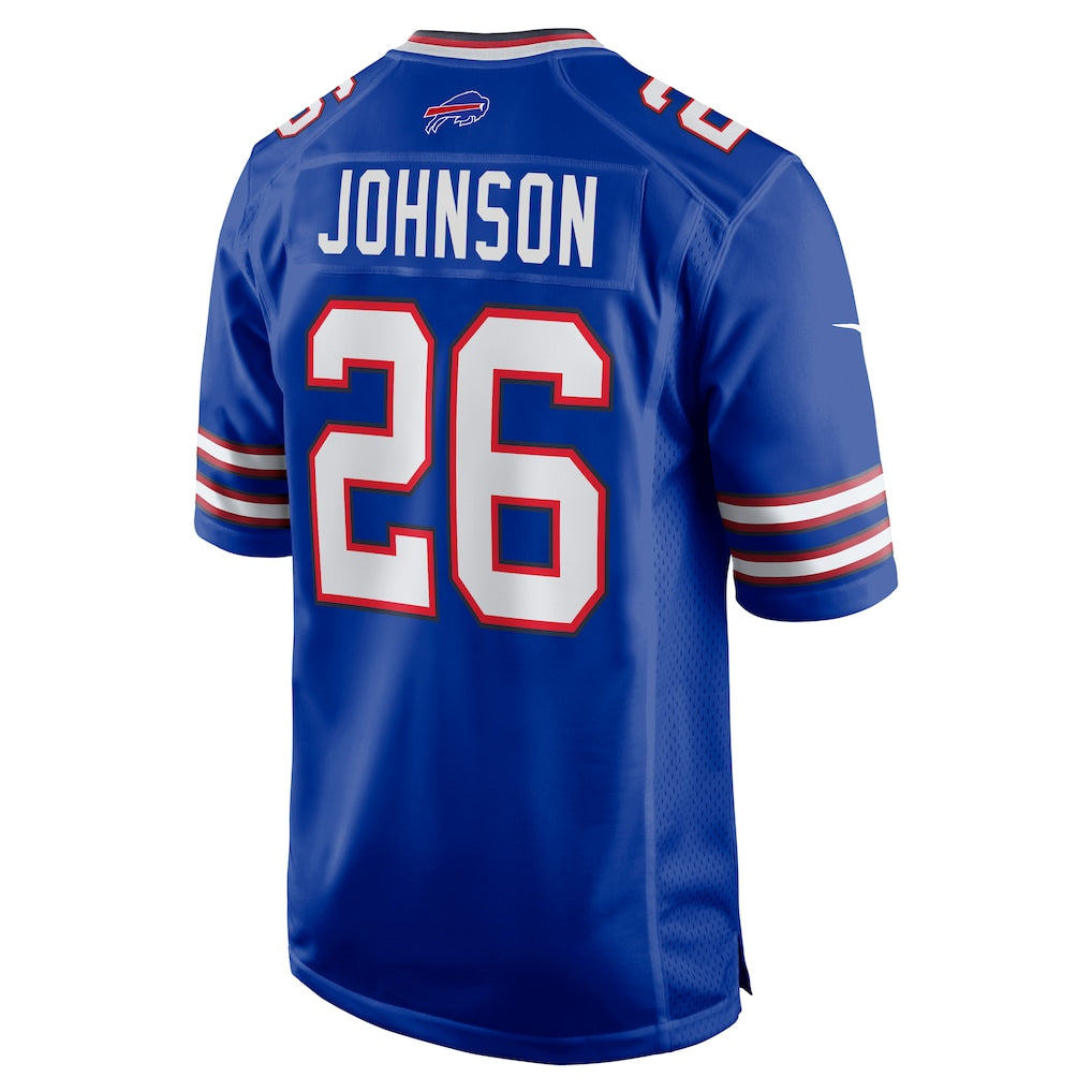 Odoa B.Bills #26 Ty Johnson Royal Team Game Jersey