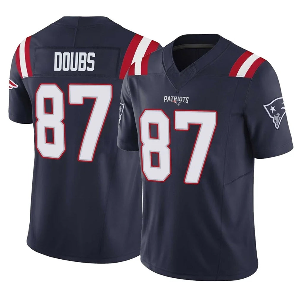 NE.Patriots #87 Romeo Doubs Player Navy Limited Vapor F.U.S.E. Home Game Odoa Stitched Jerseys