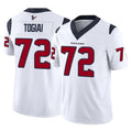 H.Texans #72 Tommy Togiai Player White Limited Vapor F.U.S.E. Home Game Odoa Stitched Jerseys