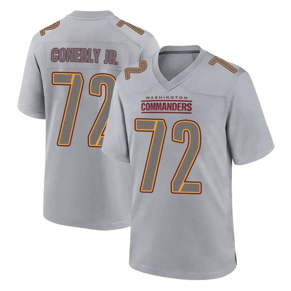 W.Commanders #72 Josh Conerly Jr. Player Gray Atmosphere Fashion Home Game Odoa Stitched Jerseys