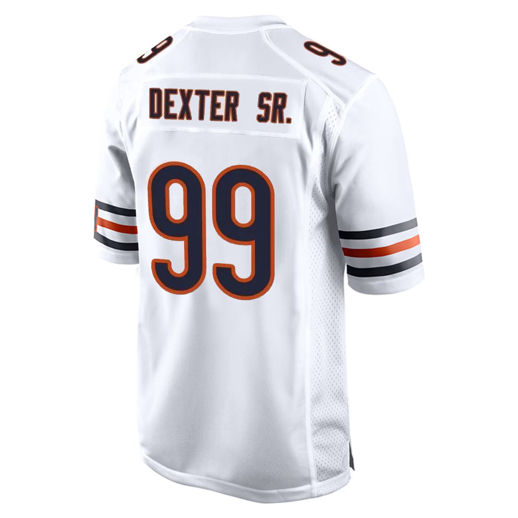 C.Bears #99 Gervon Dexter Sr. Player White Home Game Odoa Stitched Jerseys