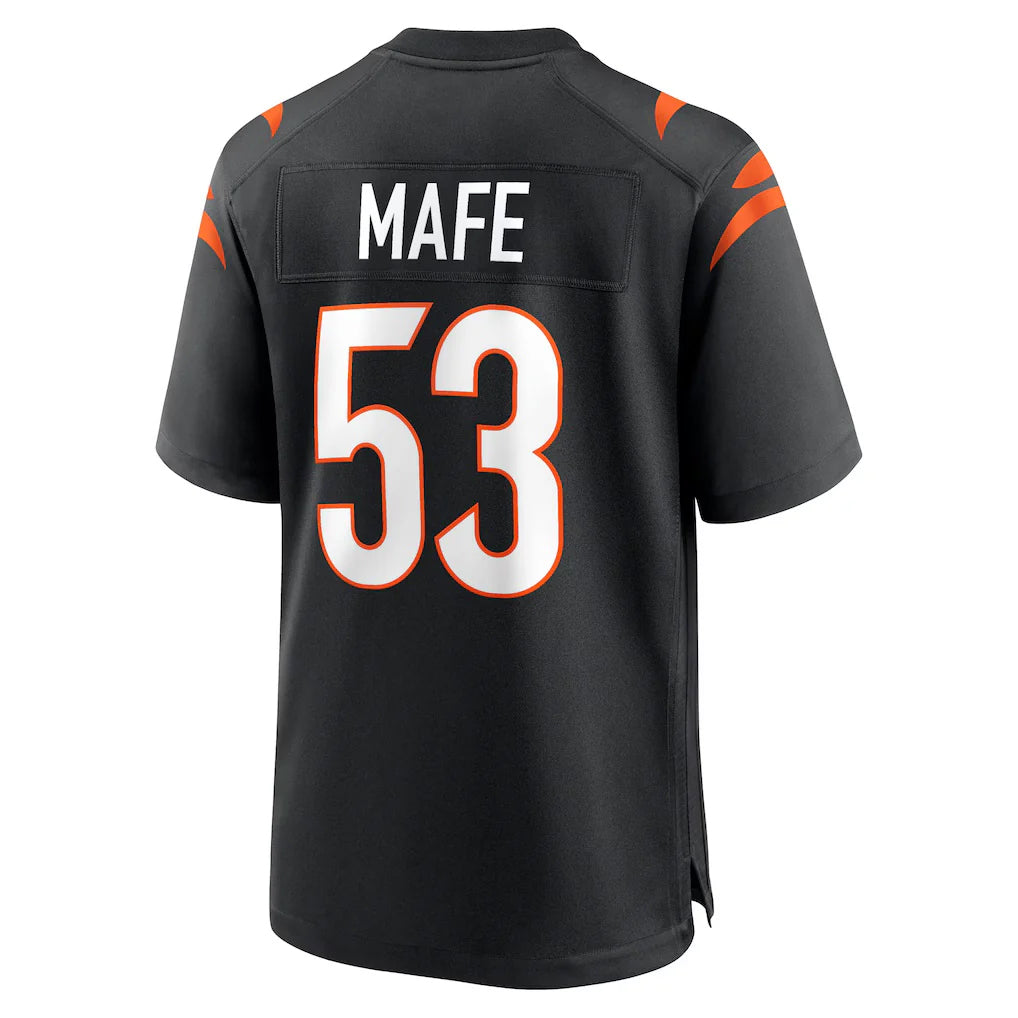 C.Bengals #53 Boye Mafe Player Black Home Game Odoa Stitched Jerseys