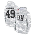 NY.Giants #49 Tremaine Edmunds Player Arctic Camo Salute to Service Pullover Hoodies Limited Game Odoa Stitched Jerseys
