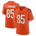 C.Bengals #85 Chad Johnson Player Orange Home Game Odoa Stitched Jerseys
