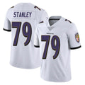 B.Ravens #79 Ronnie Stanley Player White Vapor F.U.S.E. Limited Odoa Stitched Jerseys