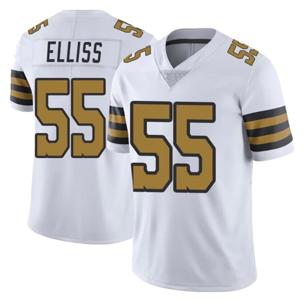 NO.Saints #55 Kaden Elliss Player White Limited Color Rush Home Game Odoa Stitched Jerseys