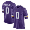 M.Vikings #0 Ivan Pace Jr. Player Purple Home Game Odoa Stitched Jerseys