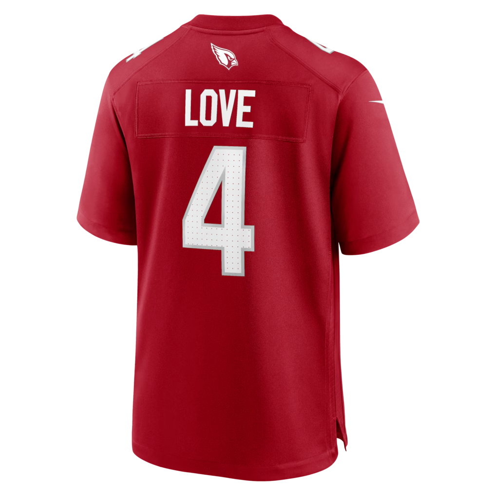Odoa A.Cardinals #4 Jeremiyah Love Red Game Player Stitched Jerseys