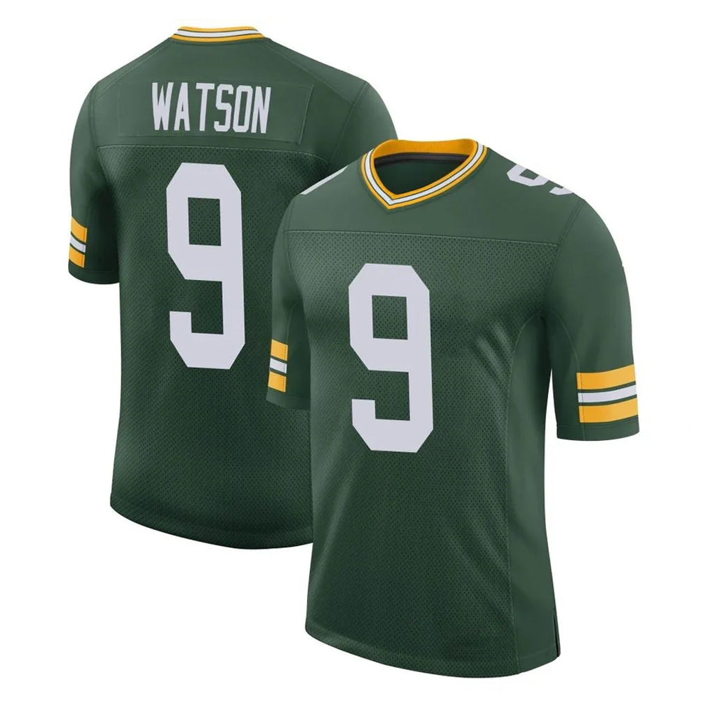 GB.Packers #9 Christian Watson Player Green Limited Classic Home Game Odoa Stitched Jerseys