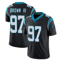 C.Panthers #97 Bobby Brown III Player Black Vapor Untouchable Limited Game Odoa Stitched Jerseys