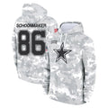 D.Cowboys #86 Luke Schoonmaker Player Arctic Camo Salute to Service Hoodies Limited Game Odoa Stitched Jerseys